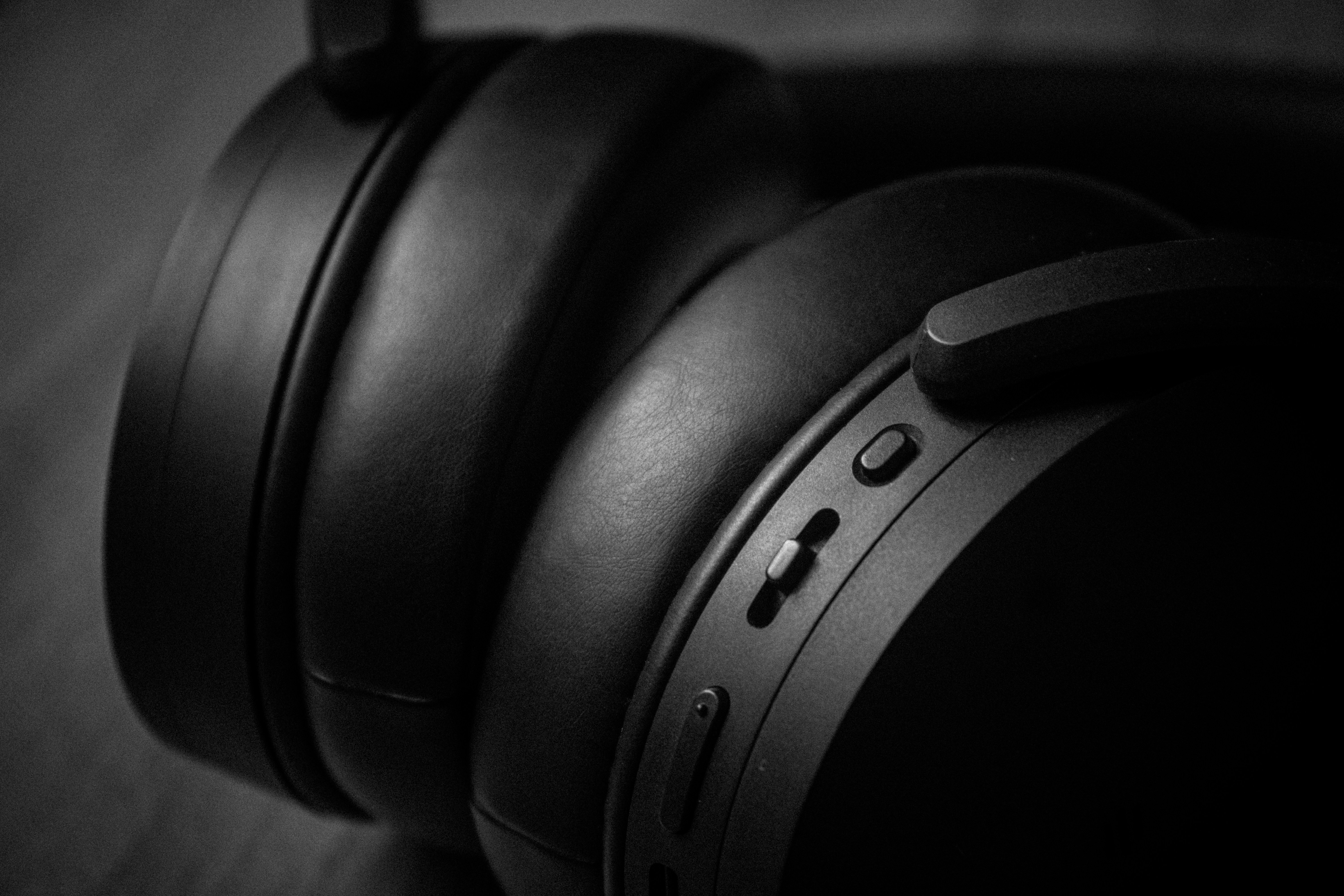 close-up image of headphones