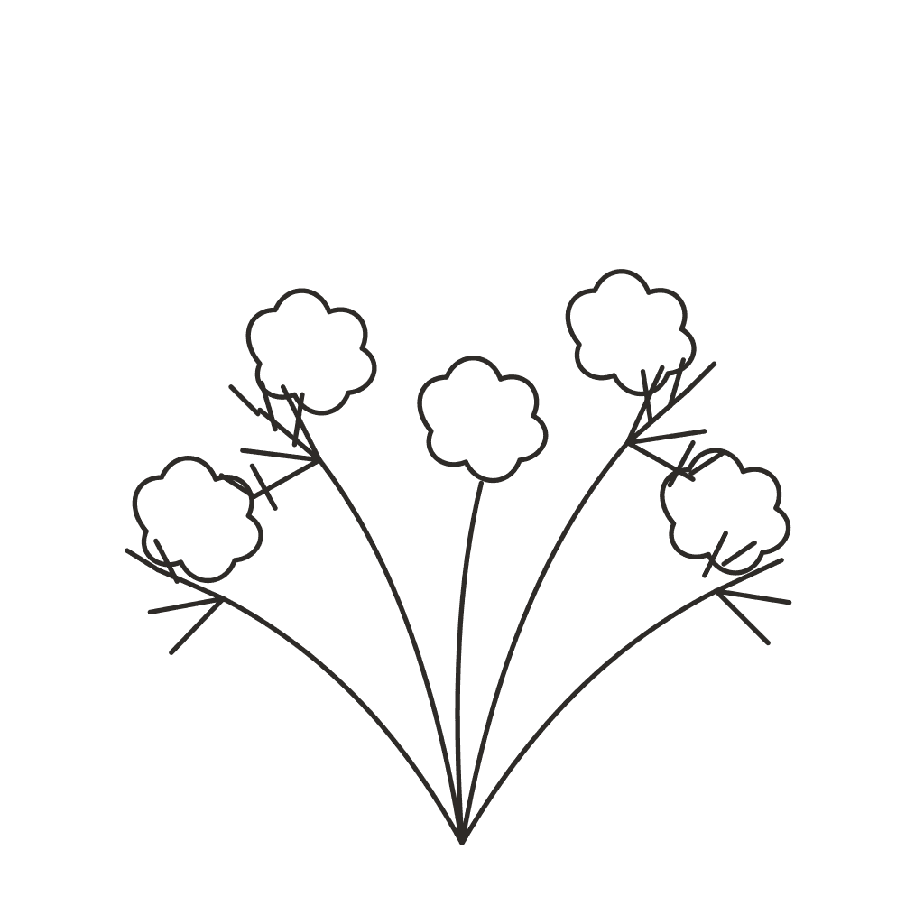 Line drawing of Fernbush