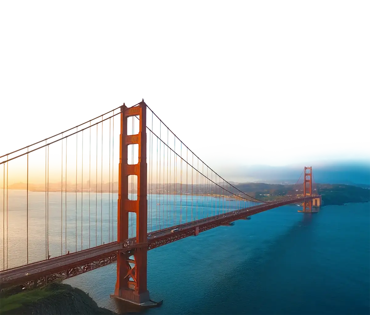 The Golden Gate Bridge Overlooking San Francisco