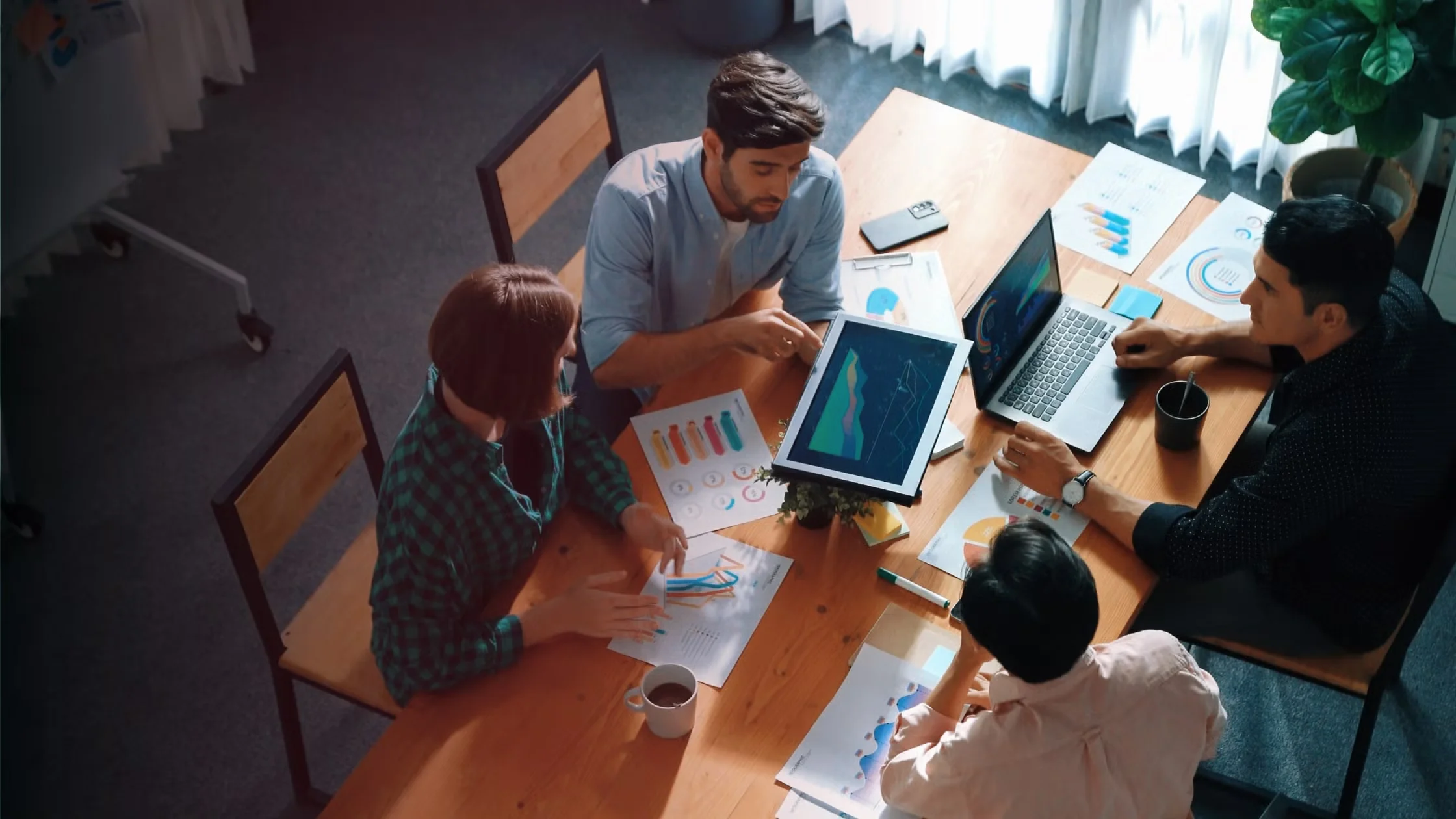 person checking expenses on ther laptop