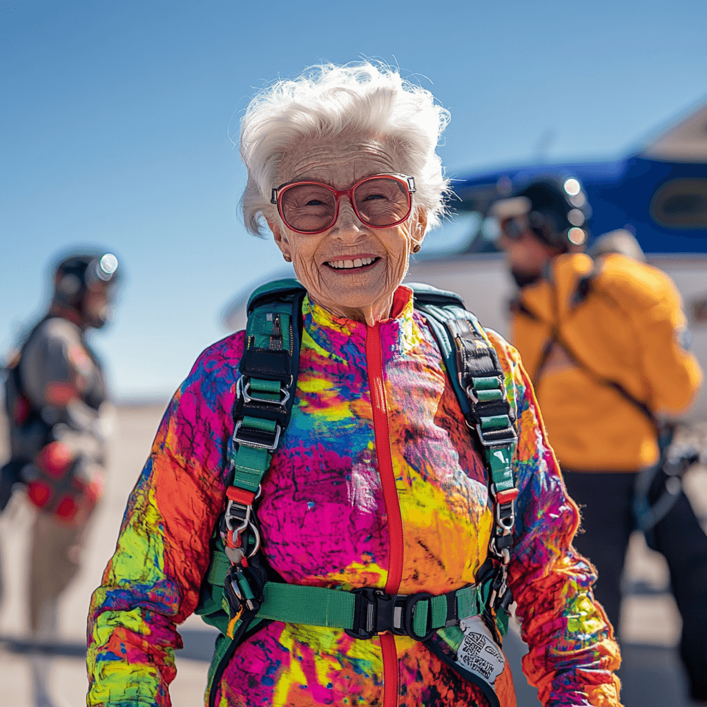 90 year old skydiver