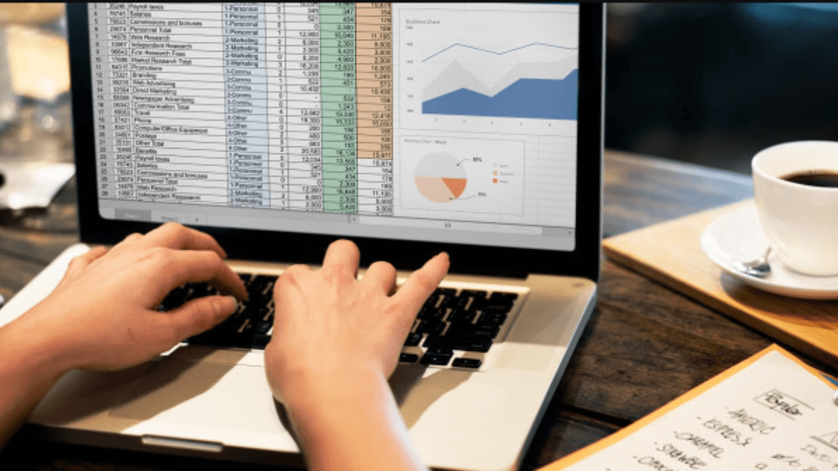 woman using laptop - What Is a Fill Handle in Excel