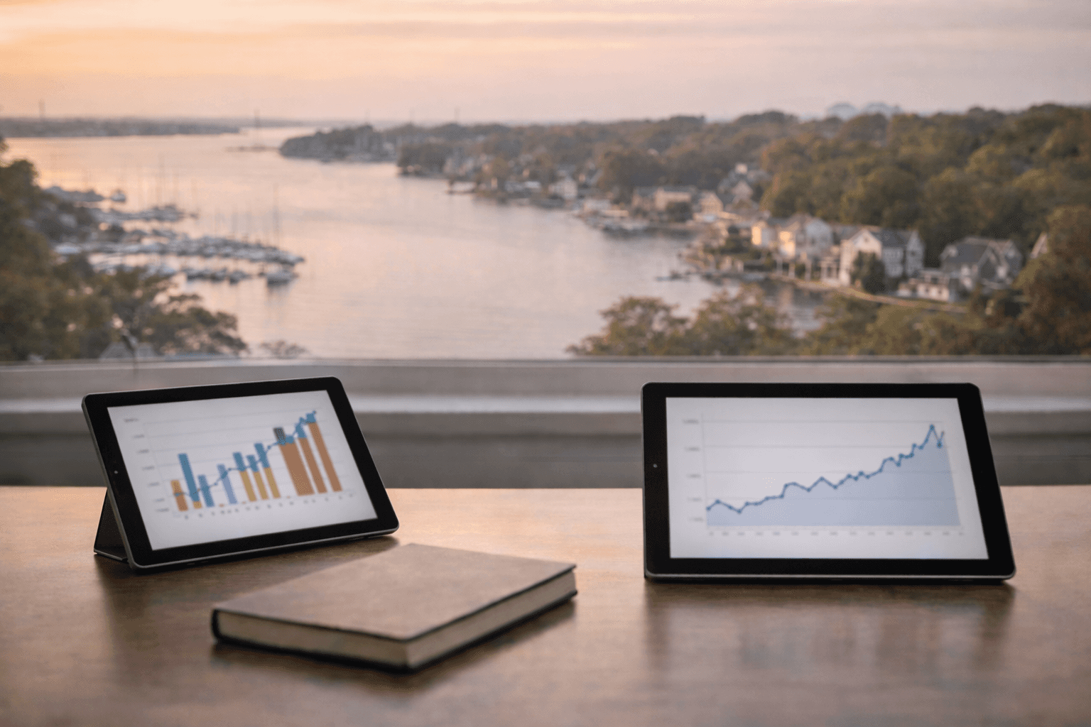 Investment consultant meeting with client near Pasadena, MD