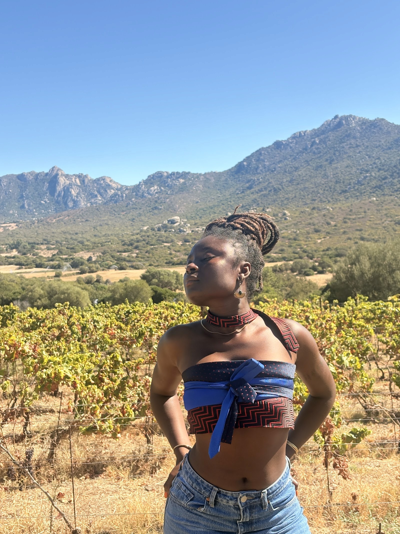 Trinity top en soie de cravates, Badjaan Couture (vue 2)