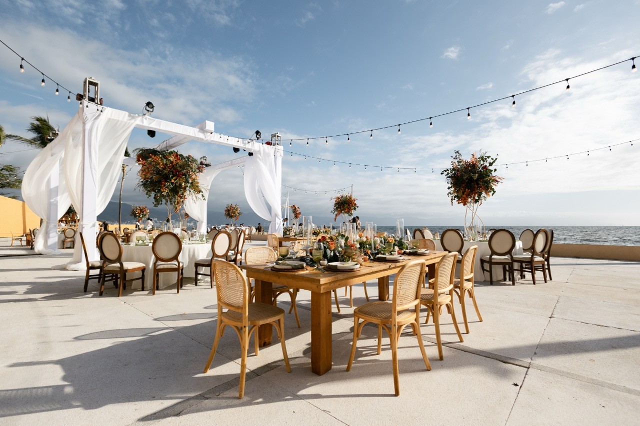 Wedding reception setup Regina Puerto Vallarta