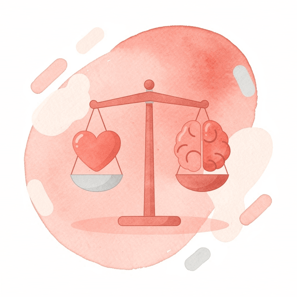 Balance scale comparing visible and hidden business costs