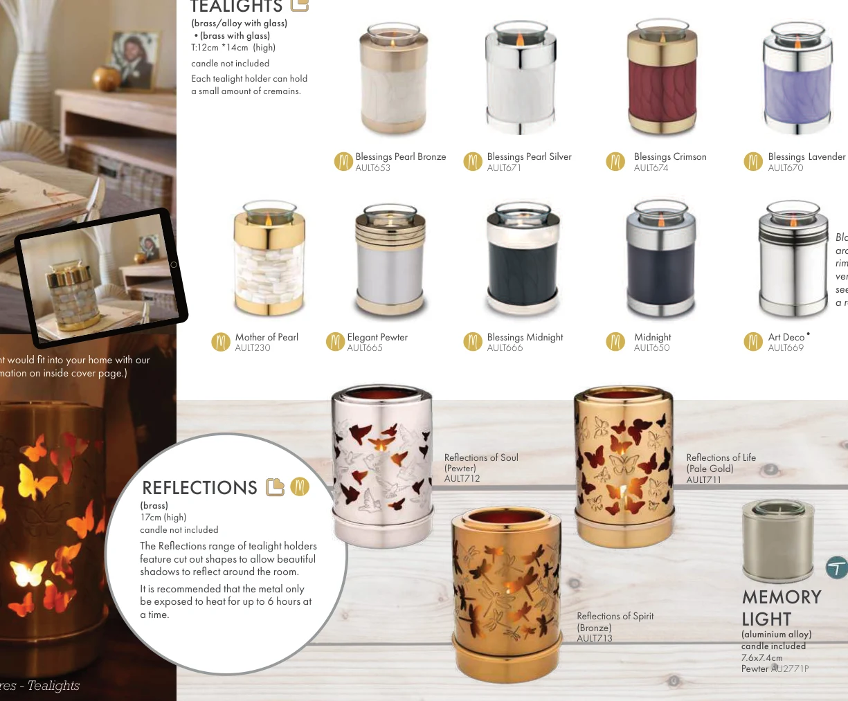 Reflections of Spirit Tealights – original supplier products