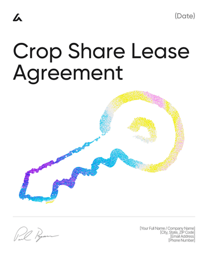 Crop Share Lease Agreement