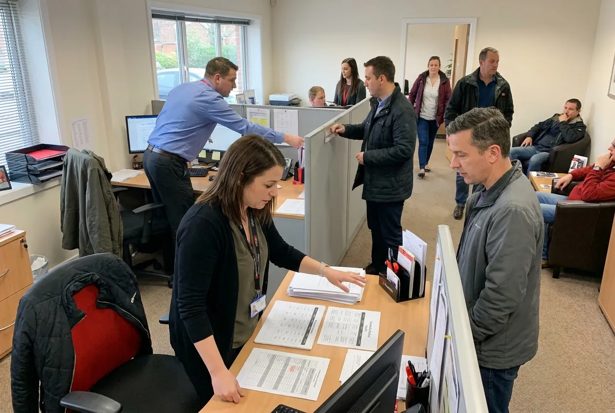 RockN' Socials office meeting at a Digital Marketing Agency workspace.