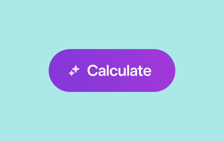 Purple rounded 'Calculate' button on a light blue background.