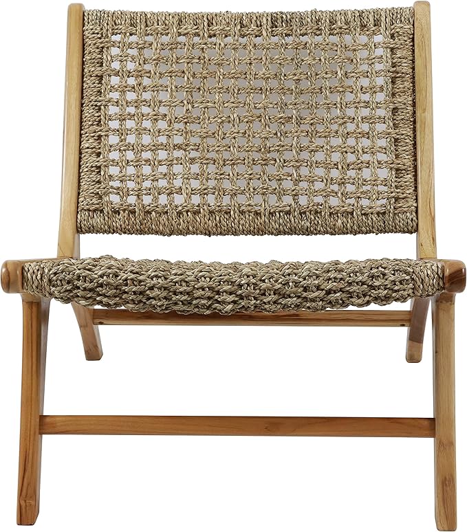 Stylish seagrass accent chair that enhances home decor with its premium build and aesthetic.