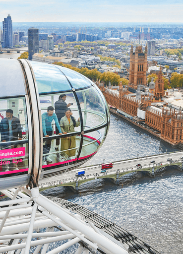 London Eye view of the houses of parliment