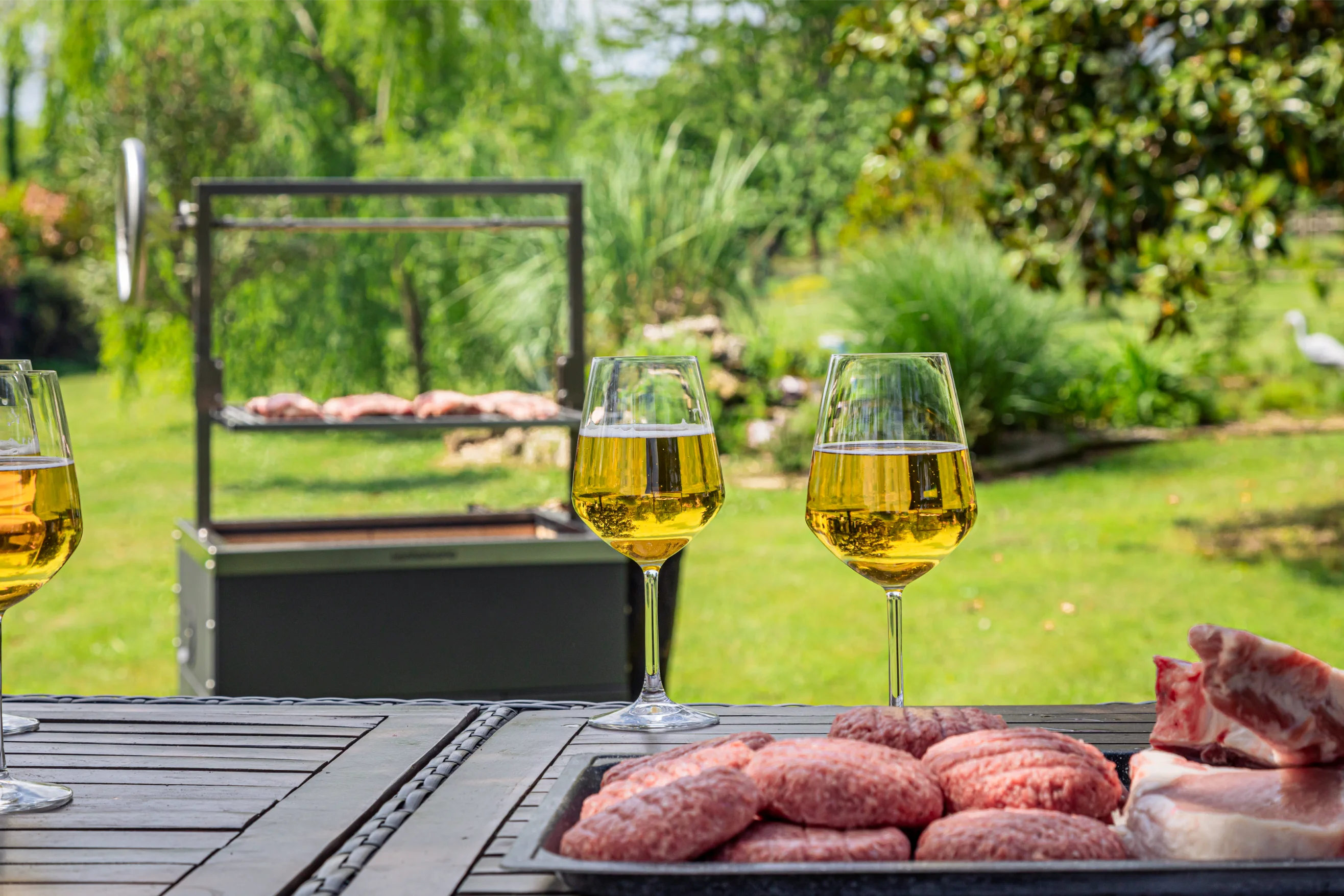 Close up Barbecue santa maria dotato di griglia