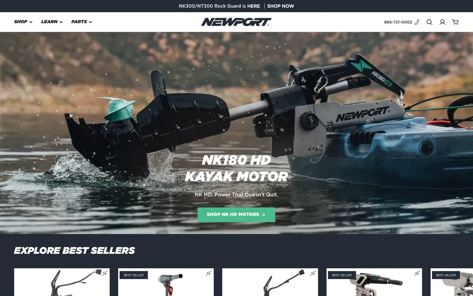 Newport homepage, built on Headlands