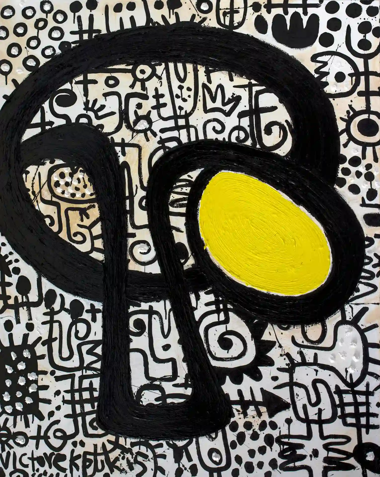 Portrait #.2, c. 2015, acrylic on canvas, 48x60