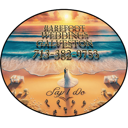 Barefoot Weddings Galveston Logo