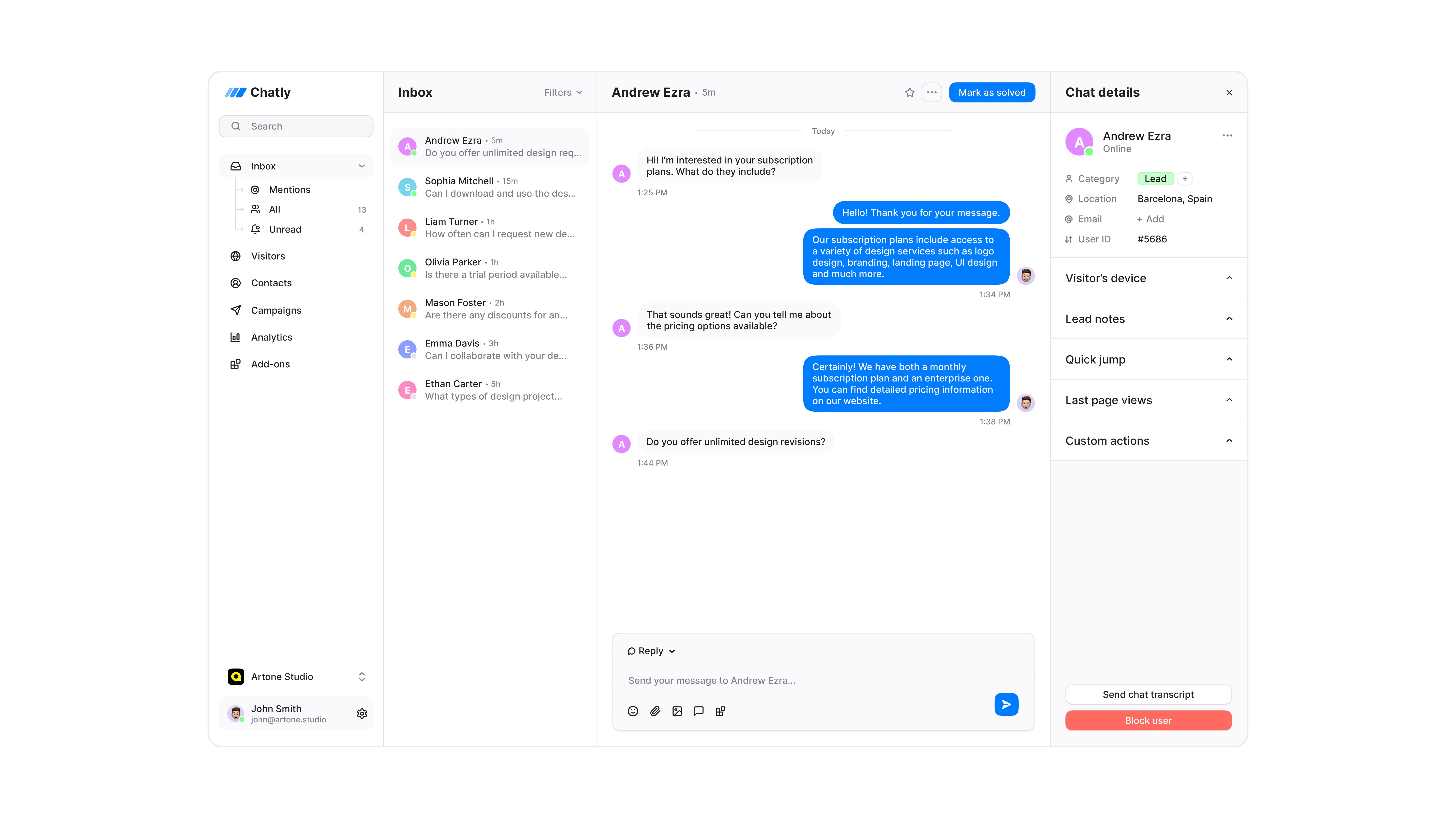 Product Design - Dashboard