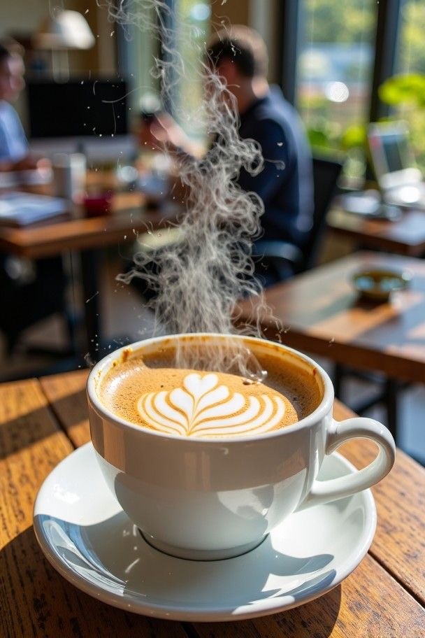 clear drinking glass with coffee on top of white table