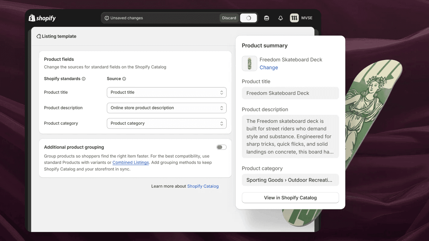 Shopify agentic storefronts