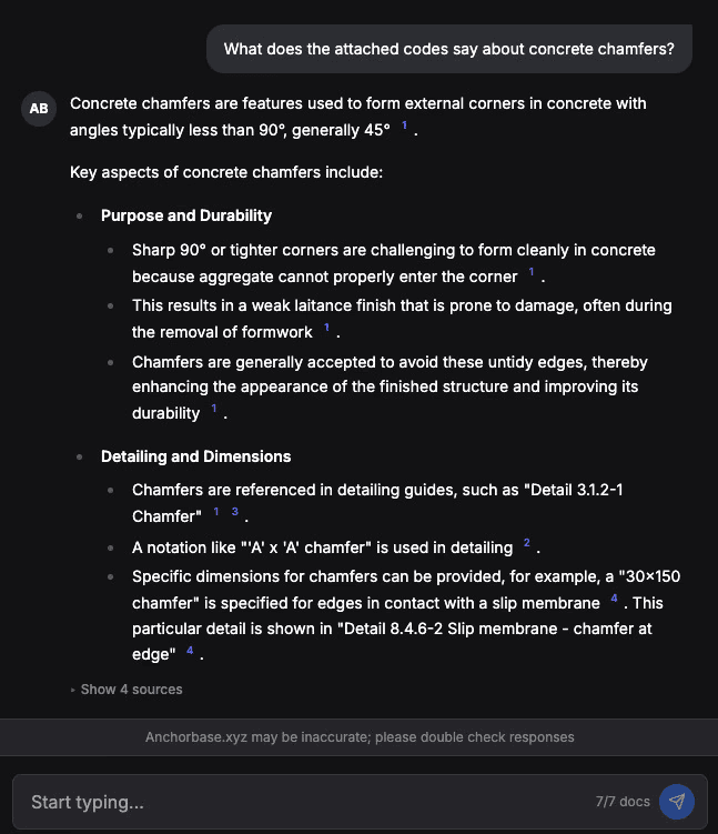 Anchorbase - Chat view