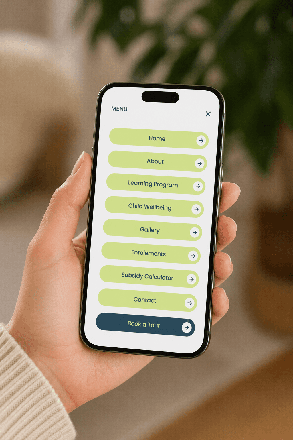mobile menu