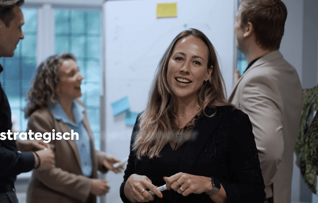 Move Beyond team during a strategic workshop, filmed for employee branding