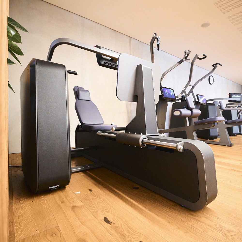 Die Trainingsfläche im Fitnessstudio in Weilheim