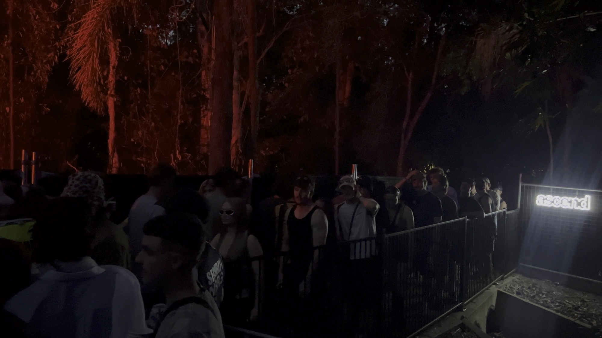 The only way in or out of Ascend: a path about 1.5 metres wide.