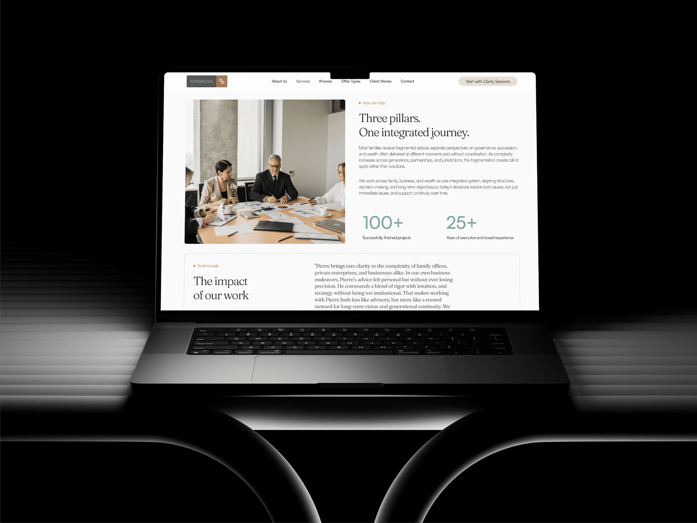 Framer Website Patrimonia Website