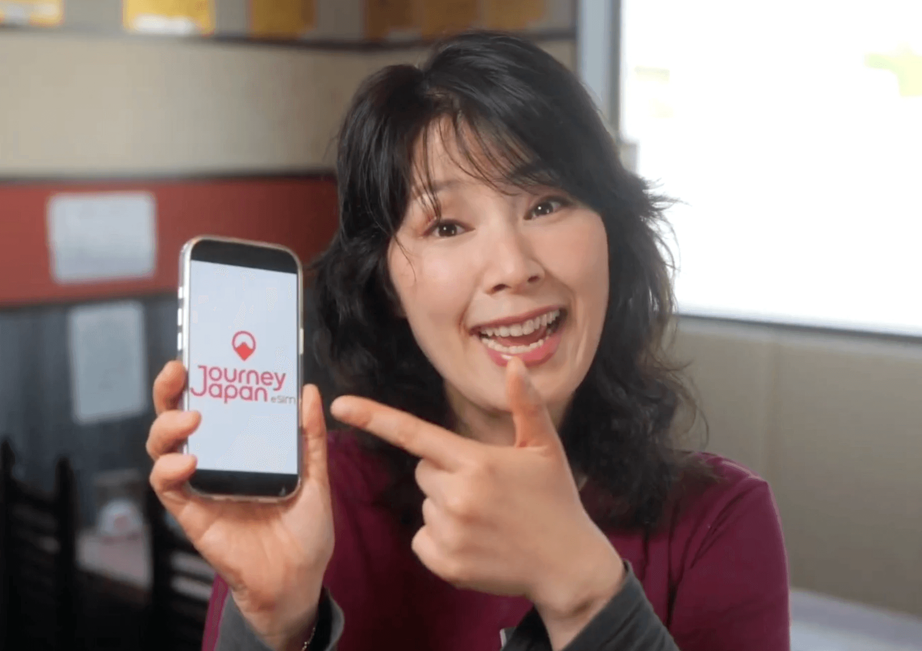 Mrs Eats reviewing Journey Japan eSIM