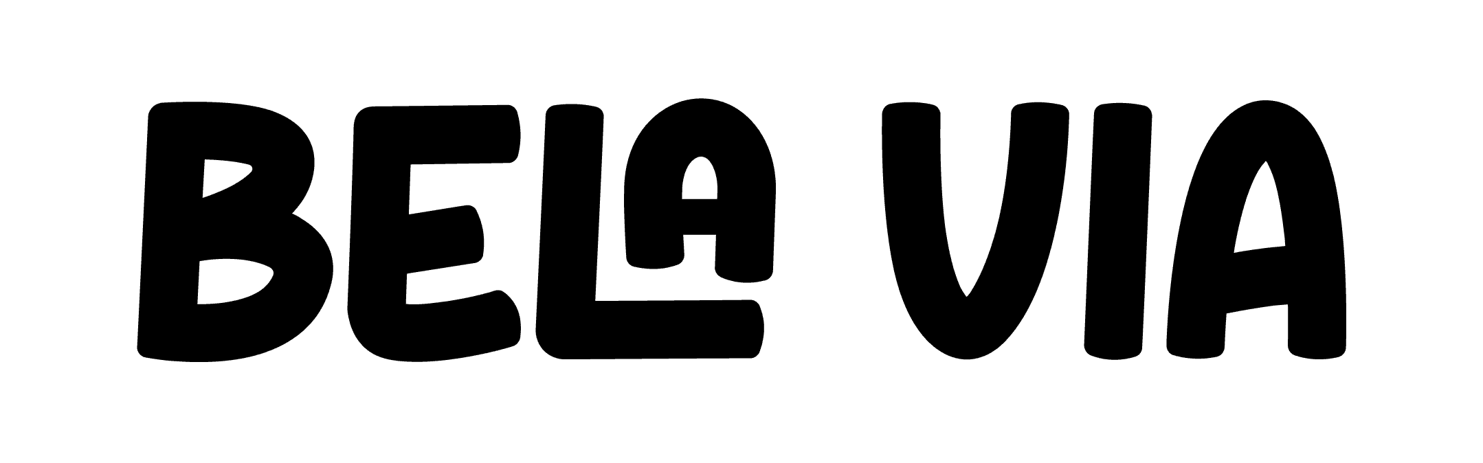 Small Bela Via Logo in Black