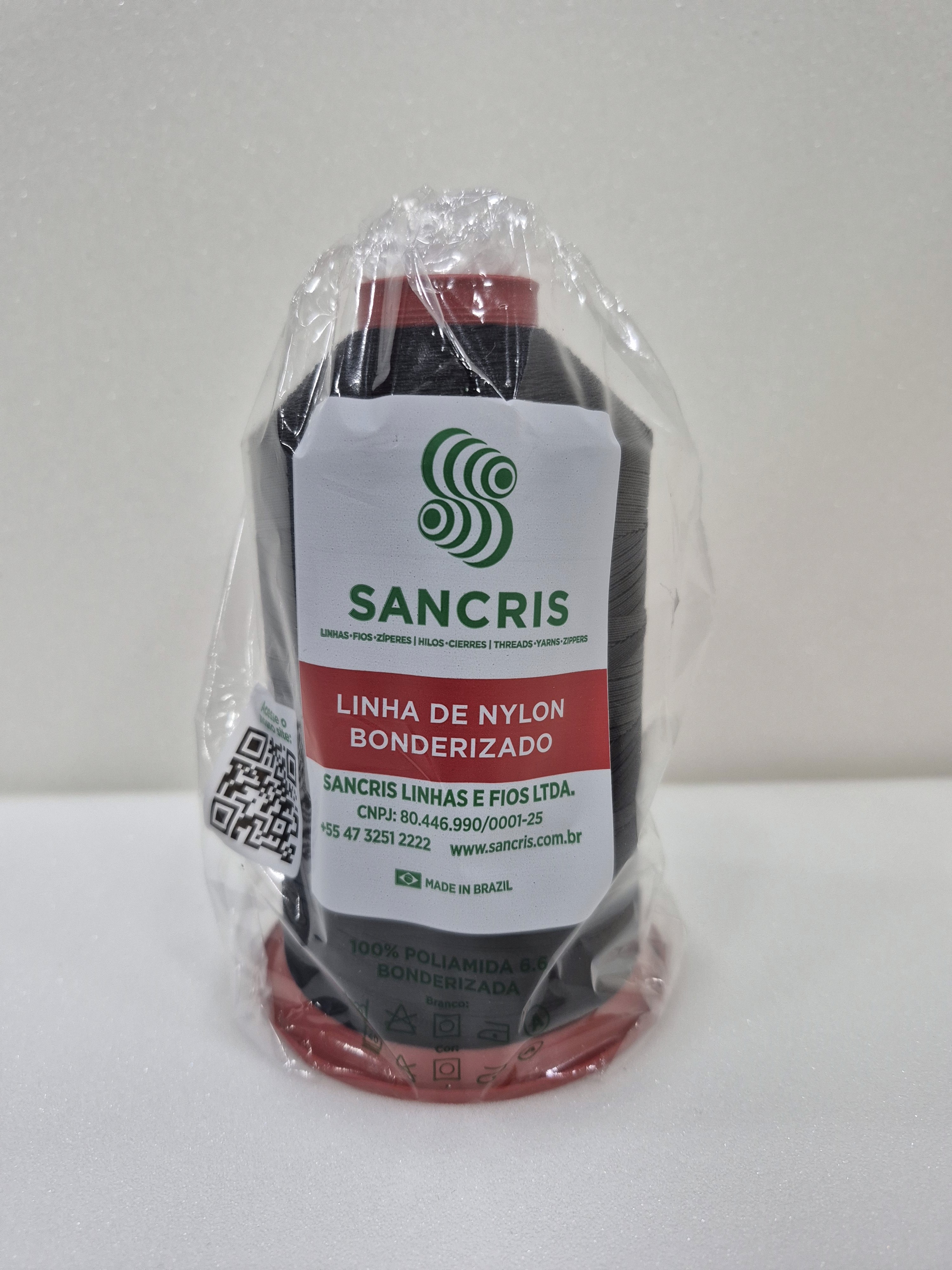 Linha Nylon Bonderizado Preta 200g TIT.40