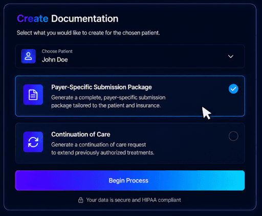 Documentation creation workflow