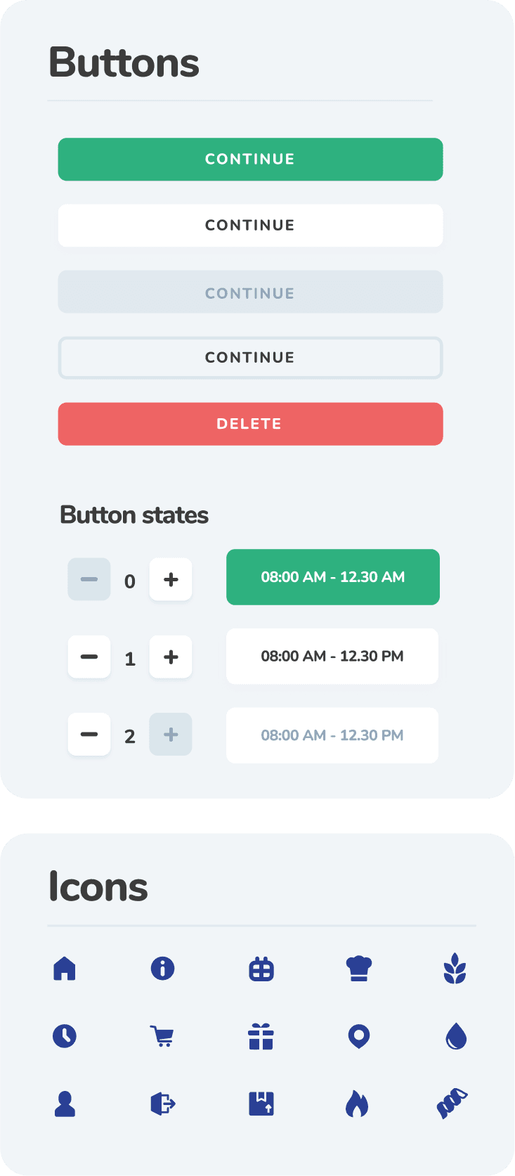Design library — forms