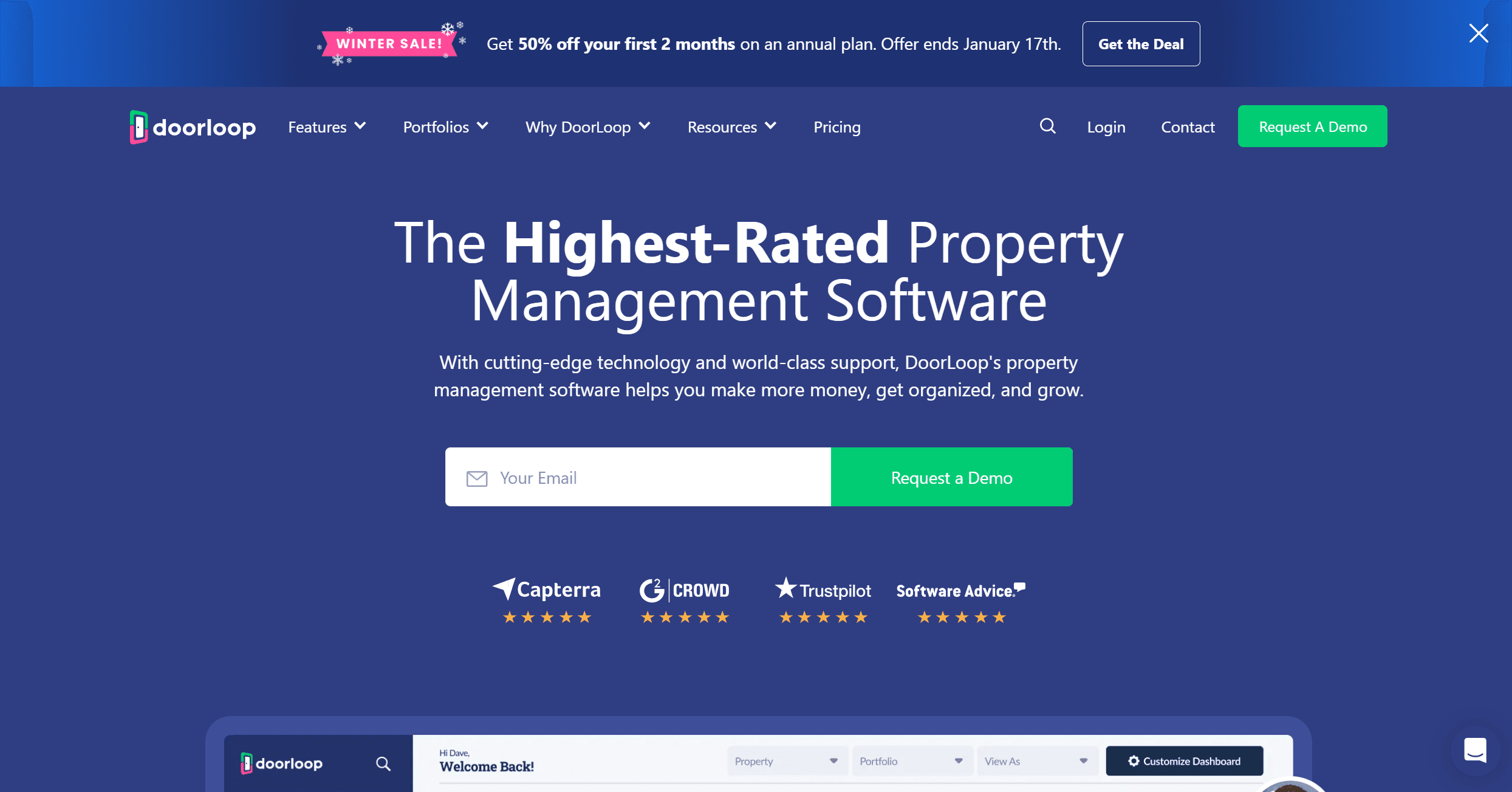 Doorloop homepage - propertyaitools.com - real estate ai tools