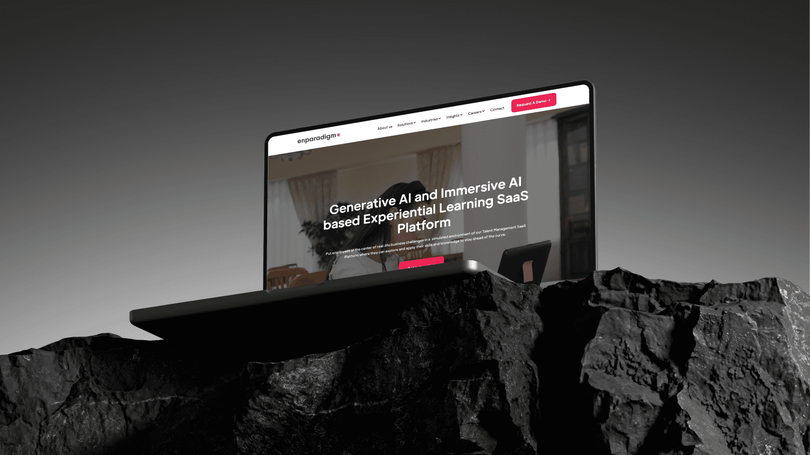 Enparadigm website mockup