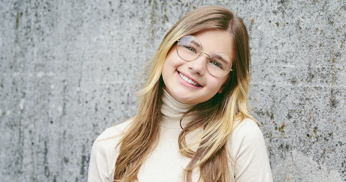 Picture of a young girl who has been healed from panic anxiety.