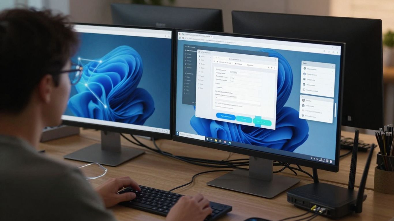 Troubleshooting a VPN connection on a desktop computer