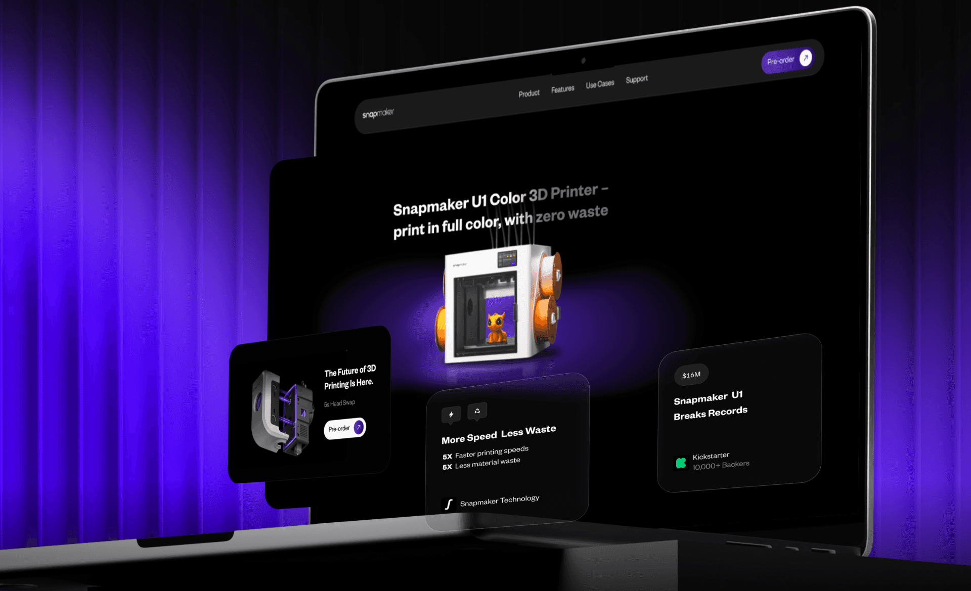 Landing Page Cover Snapmaker U1 Color 3D