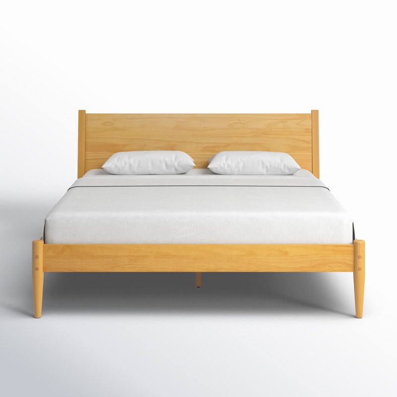 Optimize your space with the grady solid wood platform bed, perfect for work or relaxation.