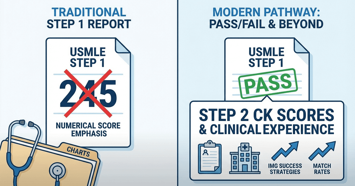 Cover: USMLE Step 1 Is Pass/Fail Now — Here's What IMGs Actually Need to Do to Match in 2026