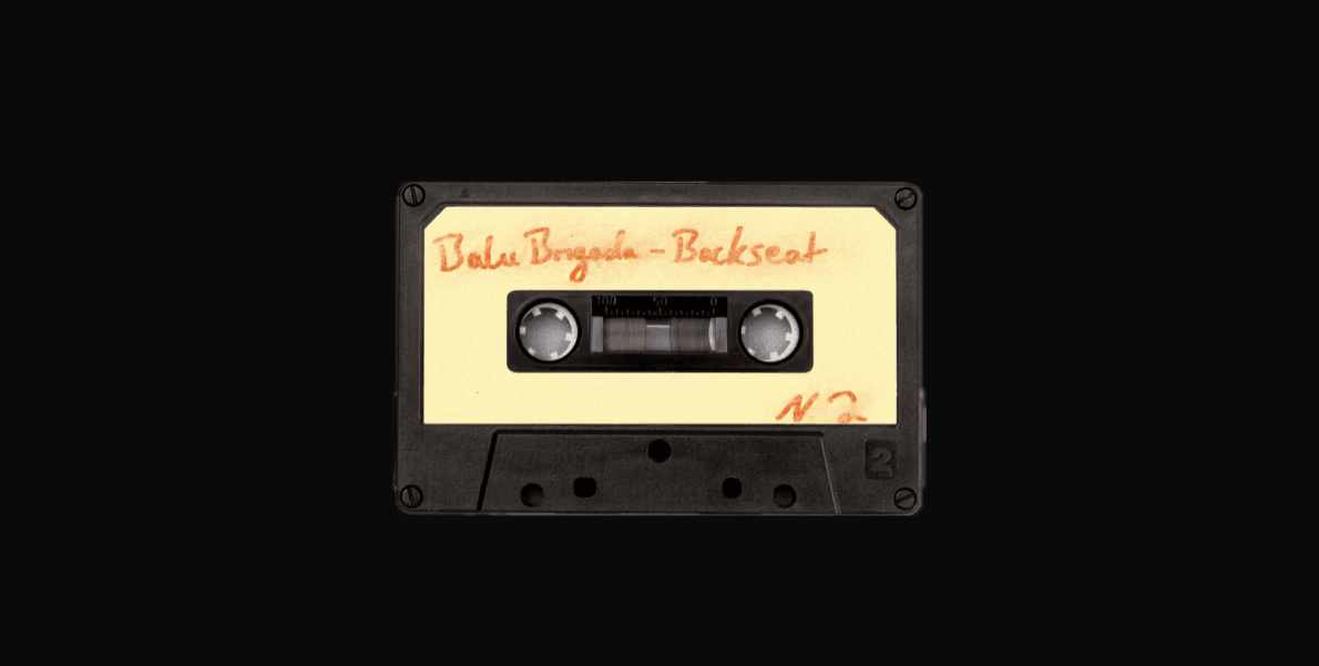 photo of black and brown cassette tape