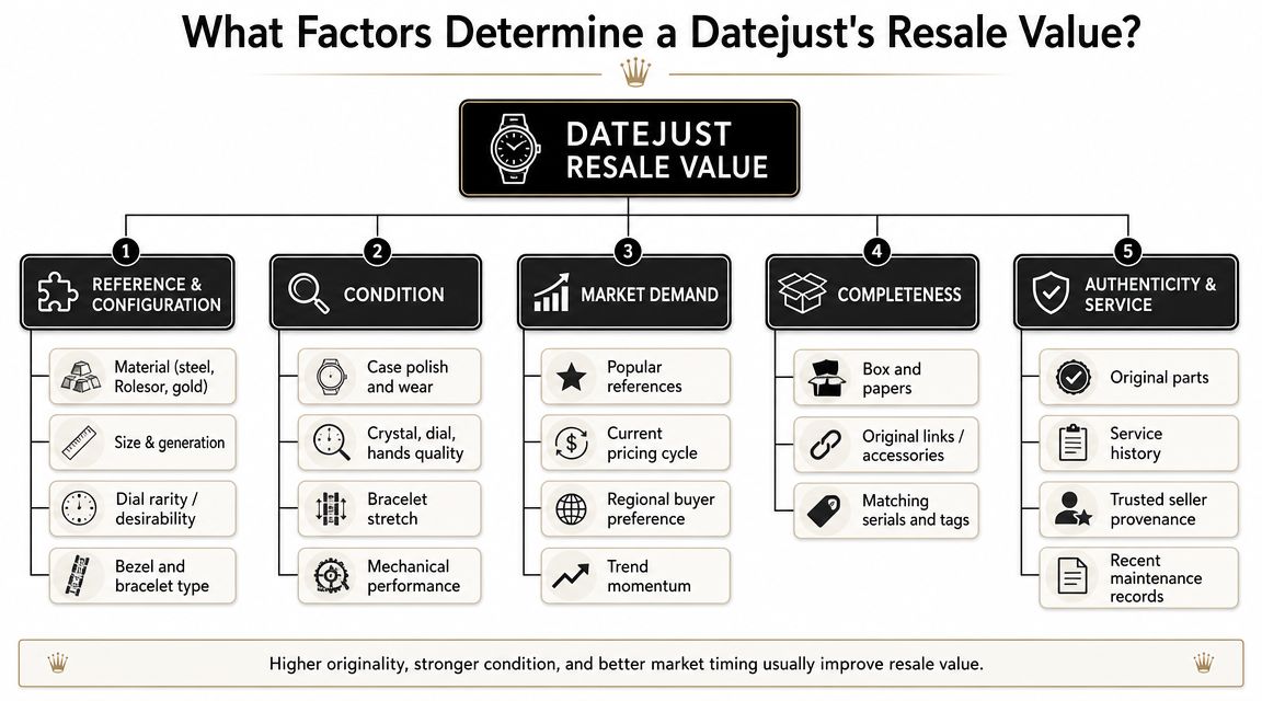 What Factors Determine a Datejust's Resale Value