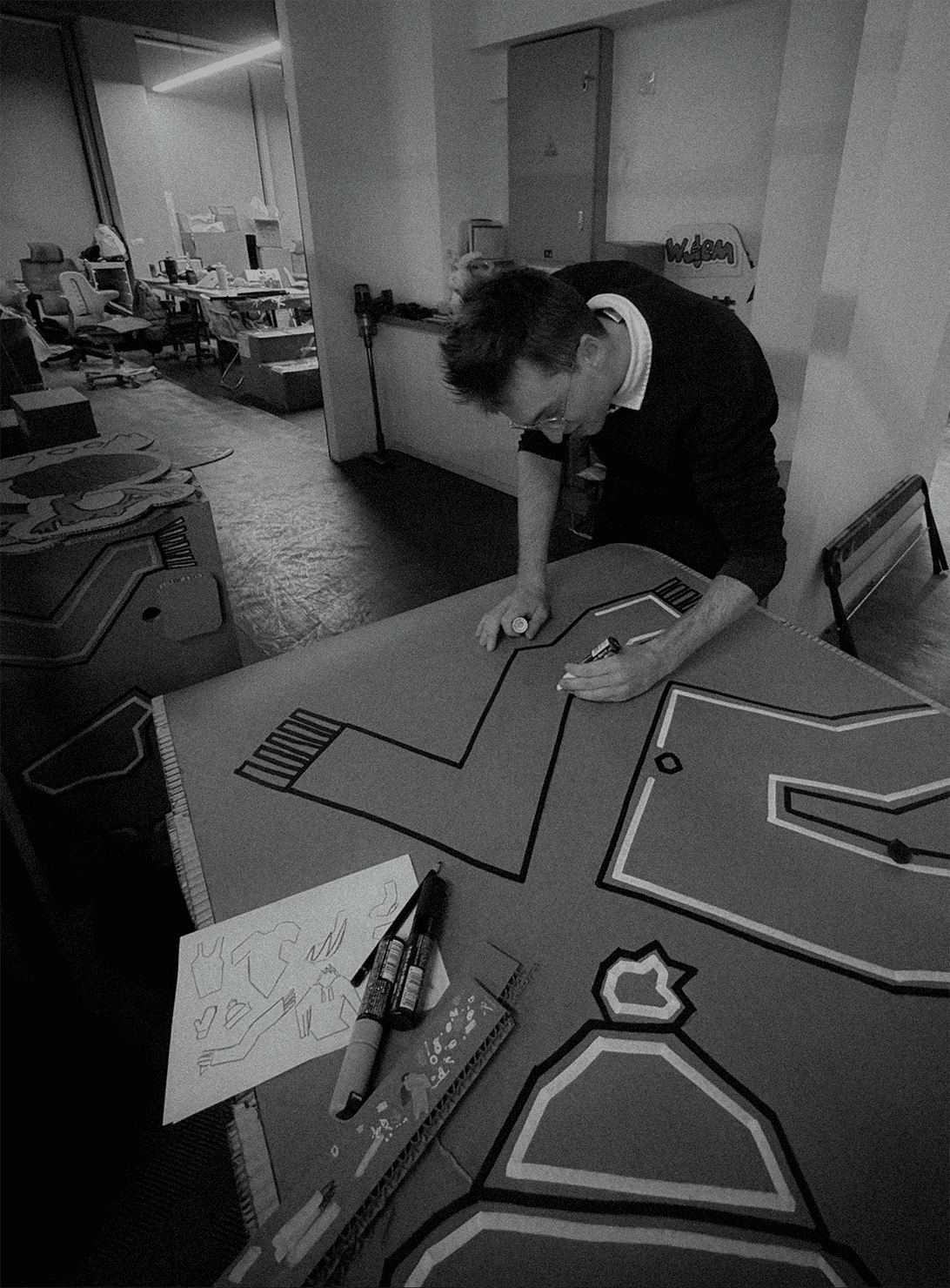 Industrial Designer Mathis Gauguelat working on the AN KO RAU - Goes Green Crew project.