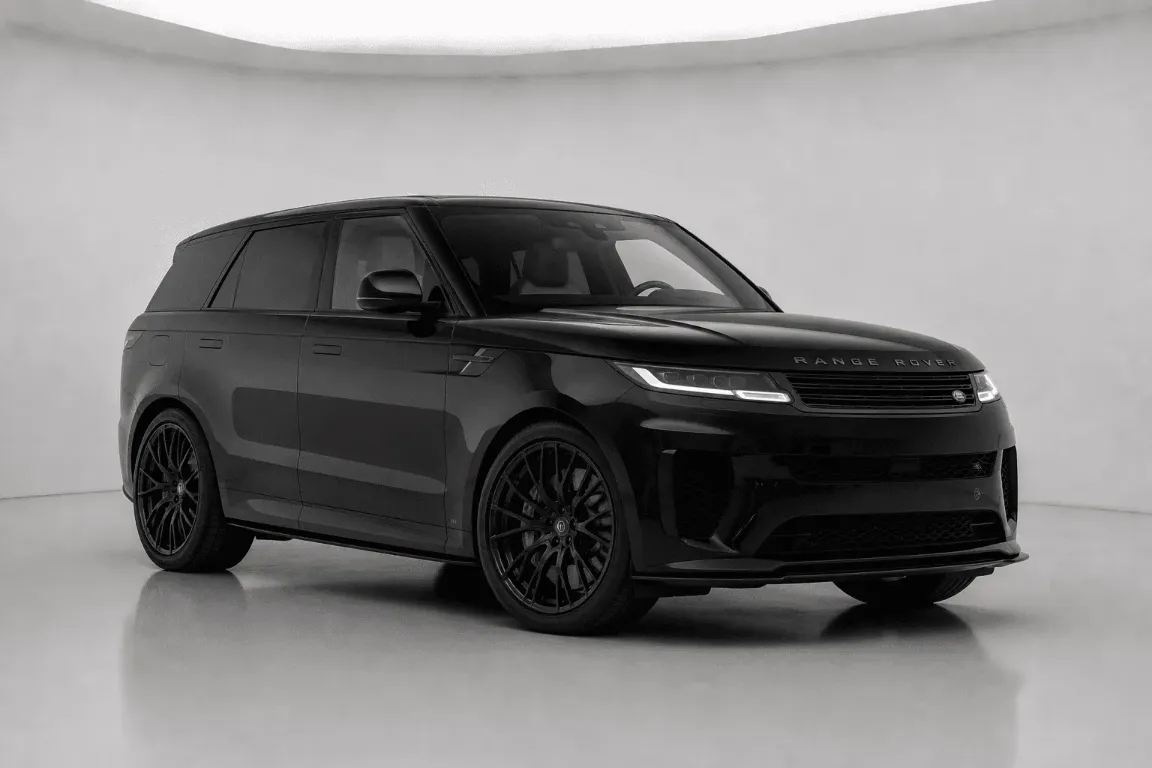 Black Range Rover Sport P530 SV in studio