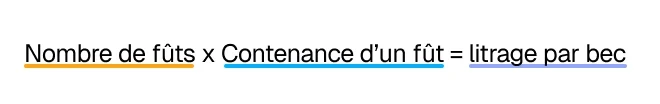 Formule litrage par bec
