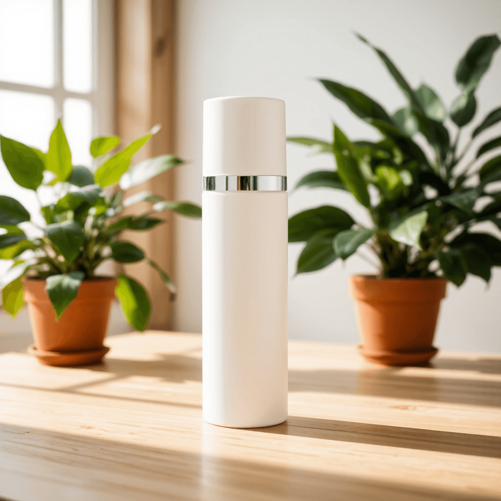product photography of a bottle of skincare product