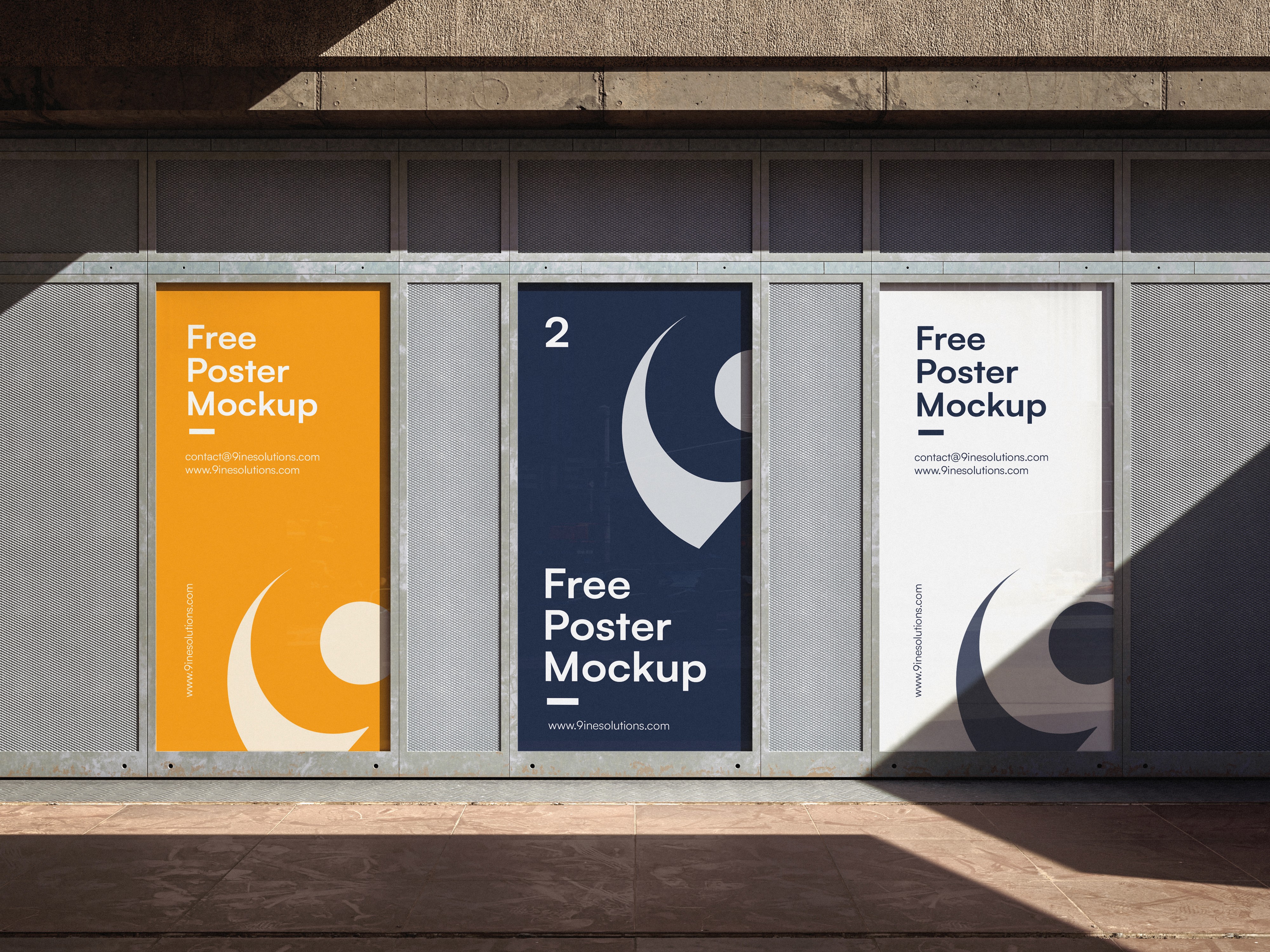 Free Outdoor Poster Mockup by 9ine