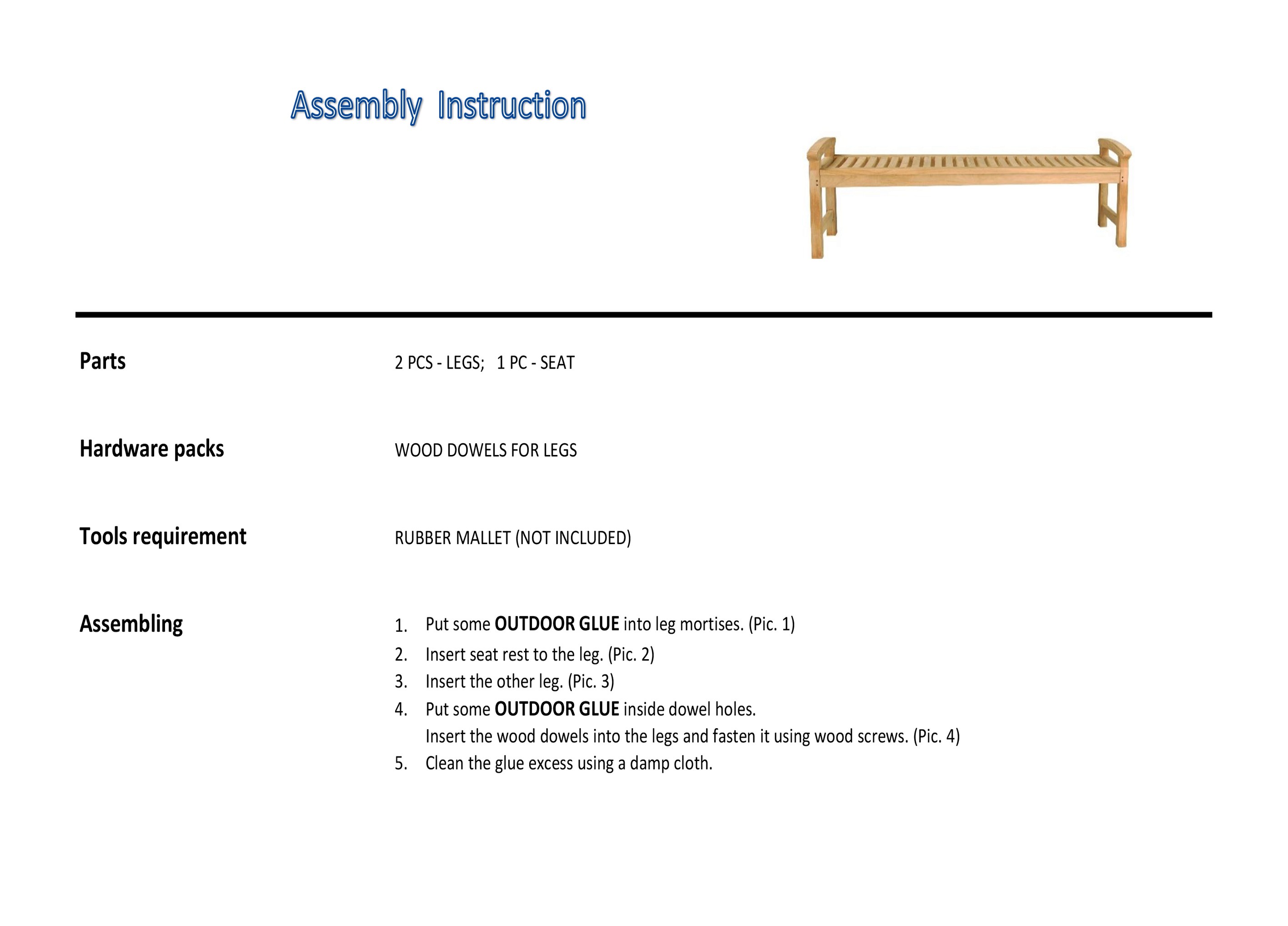 assembly instruction