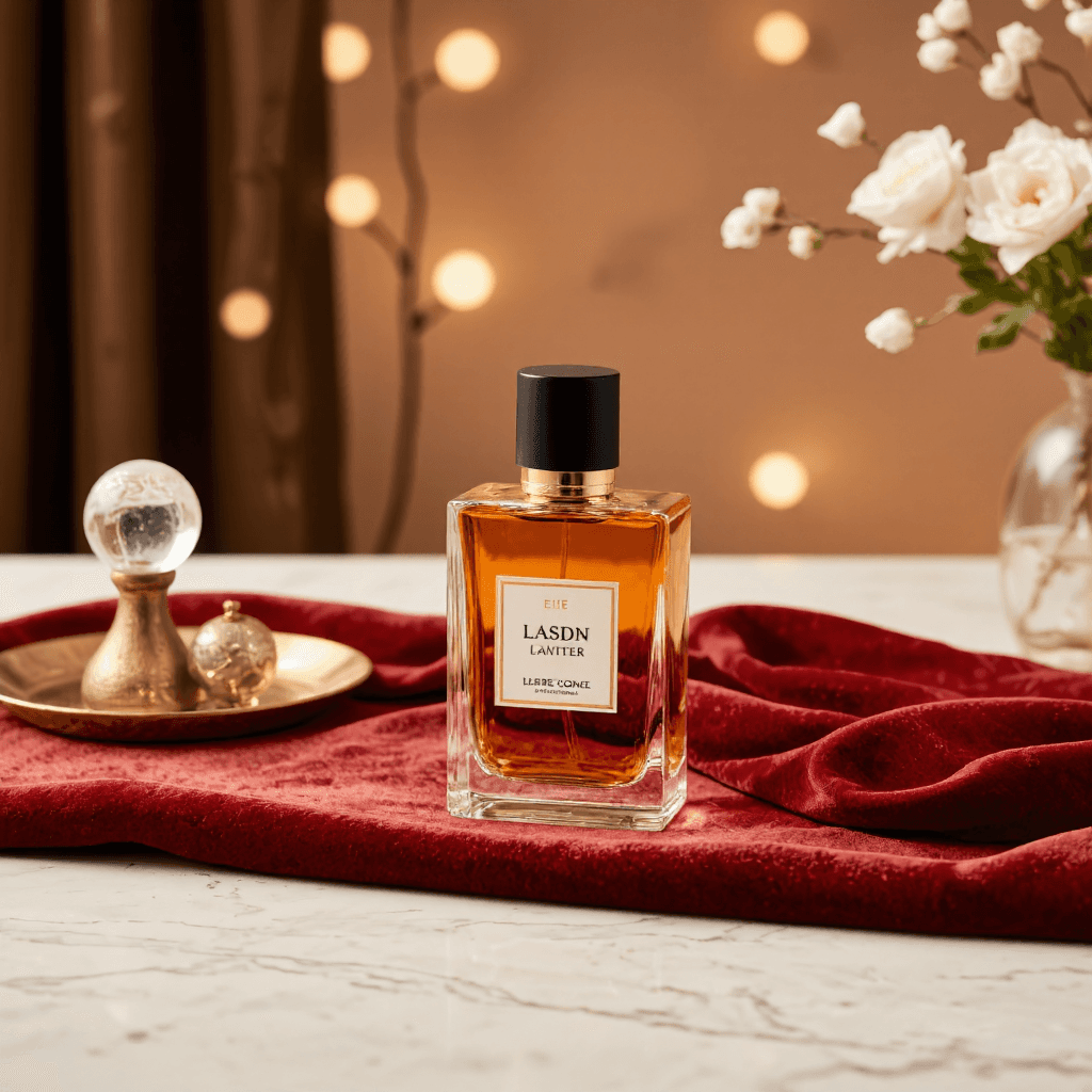 product photography of bottle of perfume